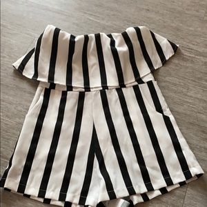 Black & White Romper